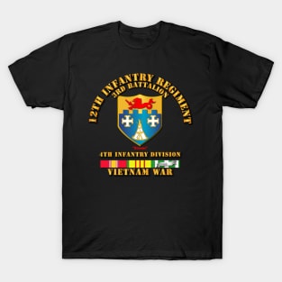 3rd Bn 12th Inf w VN Svc Ribbons T-Shirt